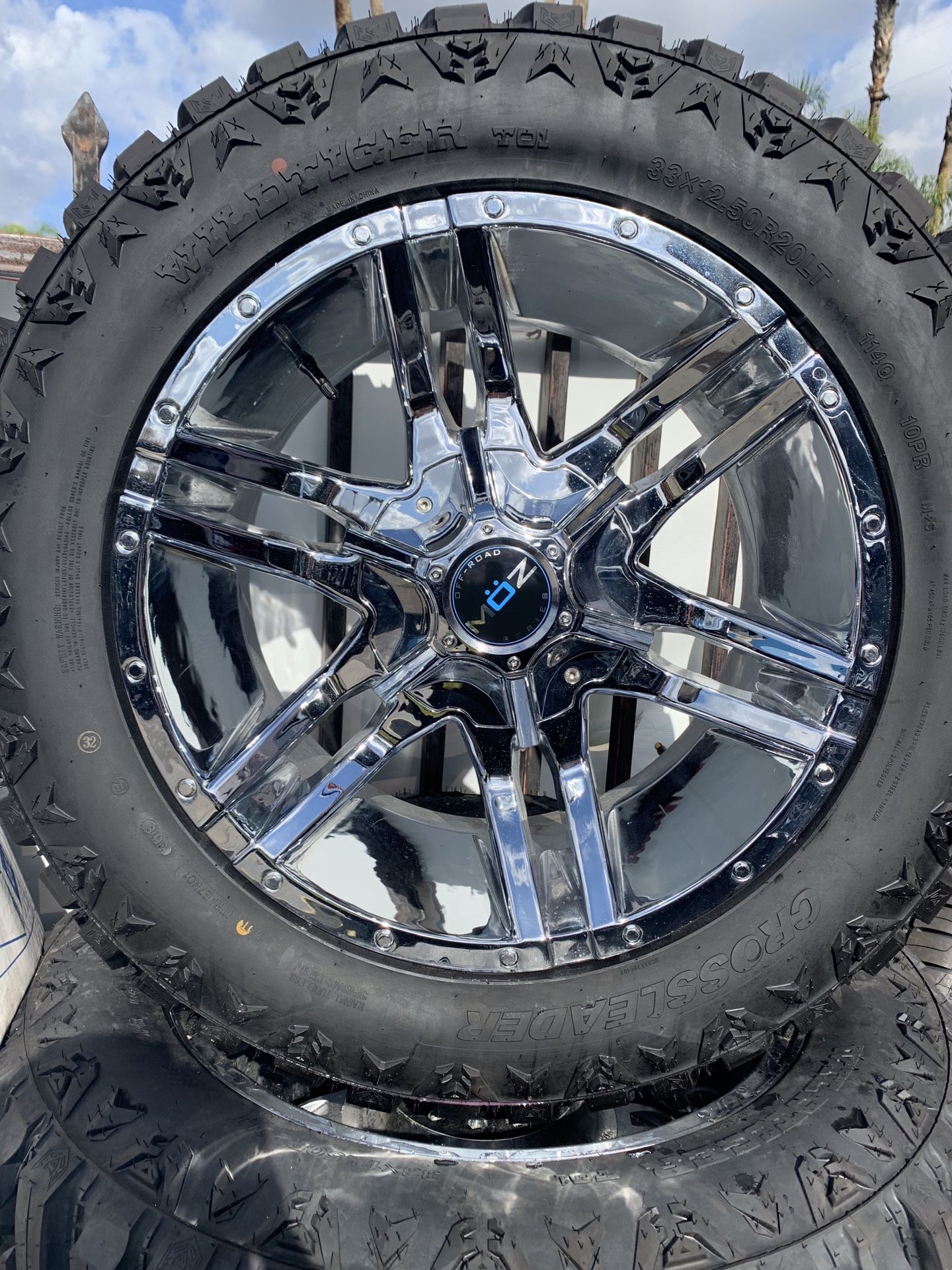 20” Crossleader Wild Tiger T01 33x12.5R20 MOZ Series Wheels 💲1099