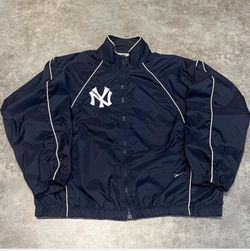 90’s new york yankees zip up track jacket