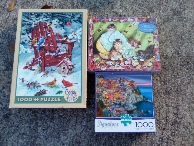Lot Of 3 Jigsaw Puzzles 10.00