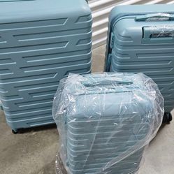 Set Of 3 Hardshell Expandable Luggage with Spinner Wheels