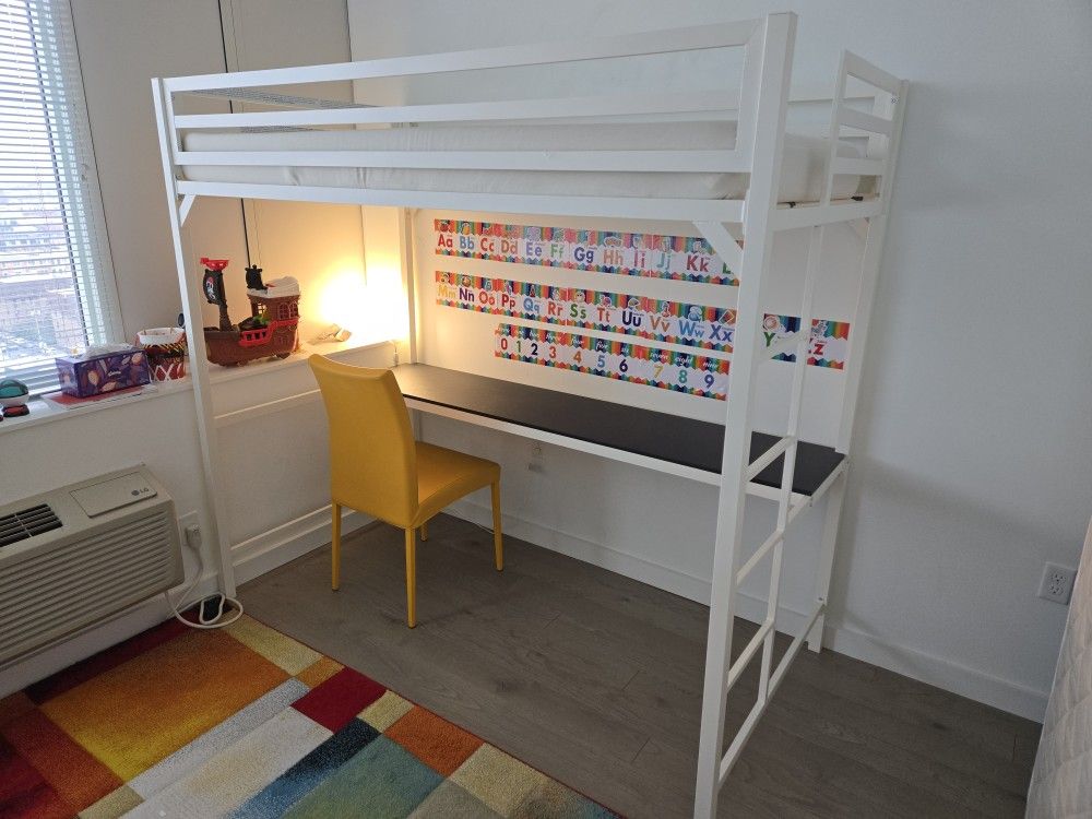 Loft Bed + Desk Mint Condition 