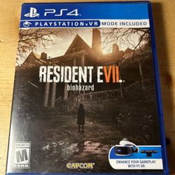 Resident Evil Biohazard Ps4