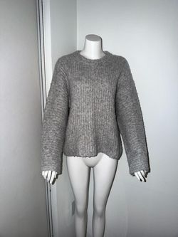 Balloon Sleeve Crewneck Sweater