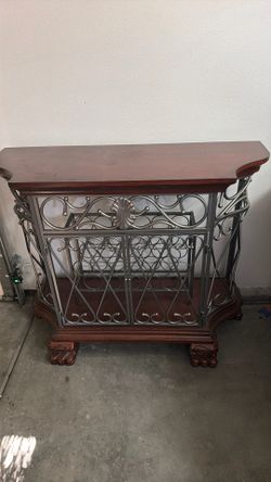 Real wood wine rack