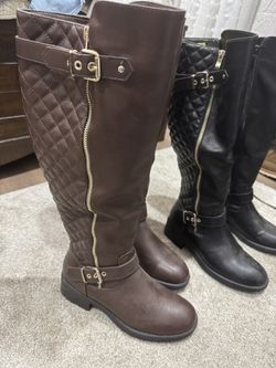 Boots Women 7.5 New - Dream Pairs Both $30