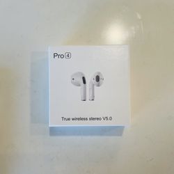 Wireless Bluetooth Earbuds Pro 4 – Noise Canceling, Touch Control, Fast Charging – iOS & Android Compatible