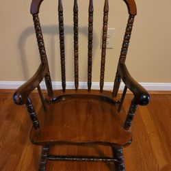 Child's Wooden Rocking Chair