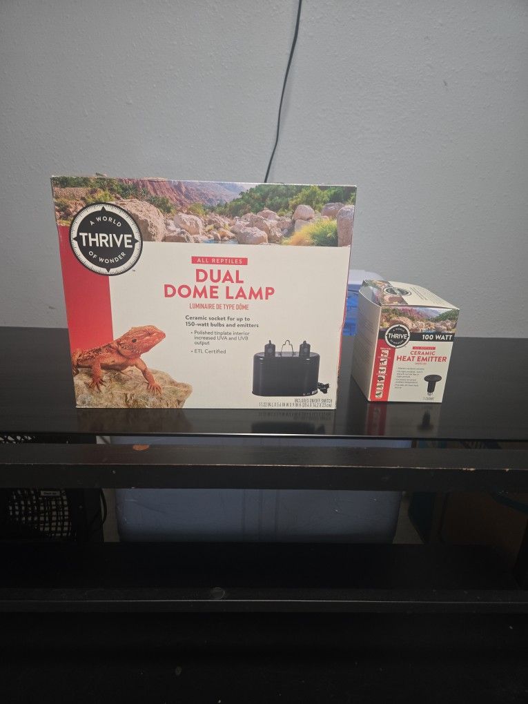Dual Dome Lamp And Heat Emitter