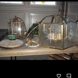 Old Antique Glass Lights