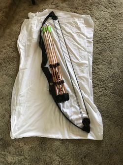 Compound bow black bear II with arrows $125.00