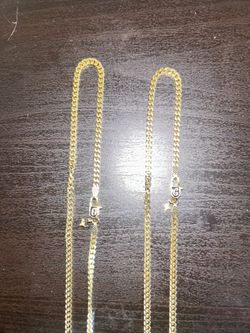 Micro Cuban Chain Yellow Gold