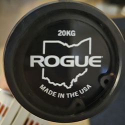Rogue Fitness 20kg Bar Cerakote.  Black/Black 