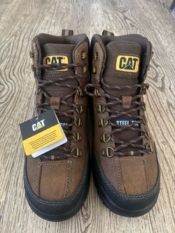 Men's Caterpillar Threshold Waterproof Steel Toe Work Boot size 8.5…$80 or offer up