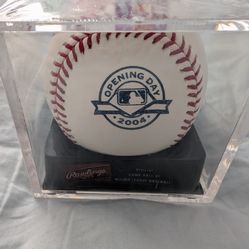 "Opening Day" 2004 Official MLB Baseball w/Acrylic Case