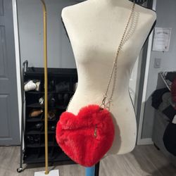 Red Heart Crossbody Bag