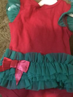 Christmas baby outfit 0-3 months with headbands