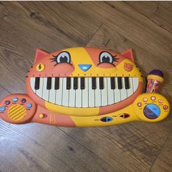 B Toys Meowsic Interactive Cat Piano Keyboard Toy Music Microphone