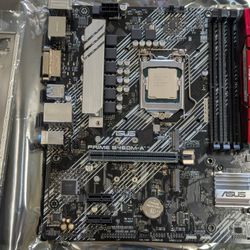 Intel Core i5 10400f CPU + Asus Prime B460M-A Motherboard Combo
