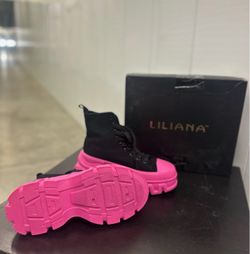 Black & Pink Chunky Platform size 8