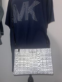 Michael Kors Adele Newspaper Print Crossbody