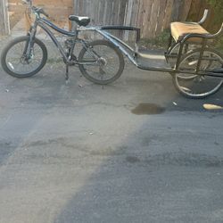Nice Bike Can Carry 2 People On The Cart 