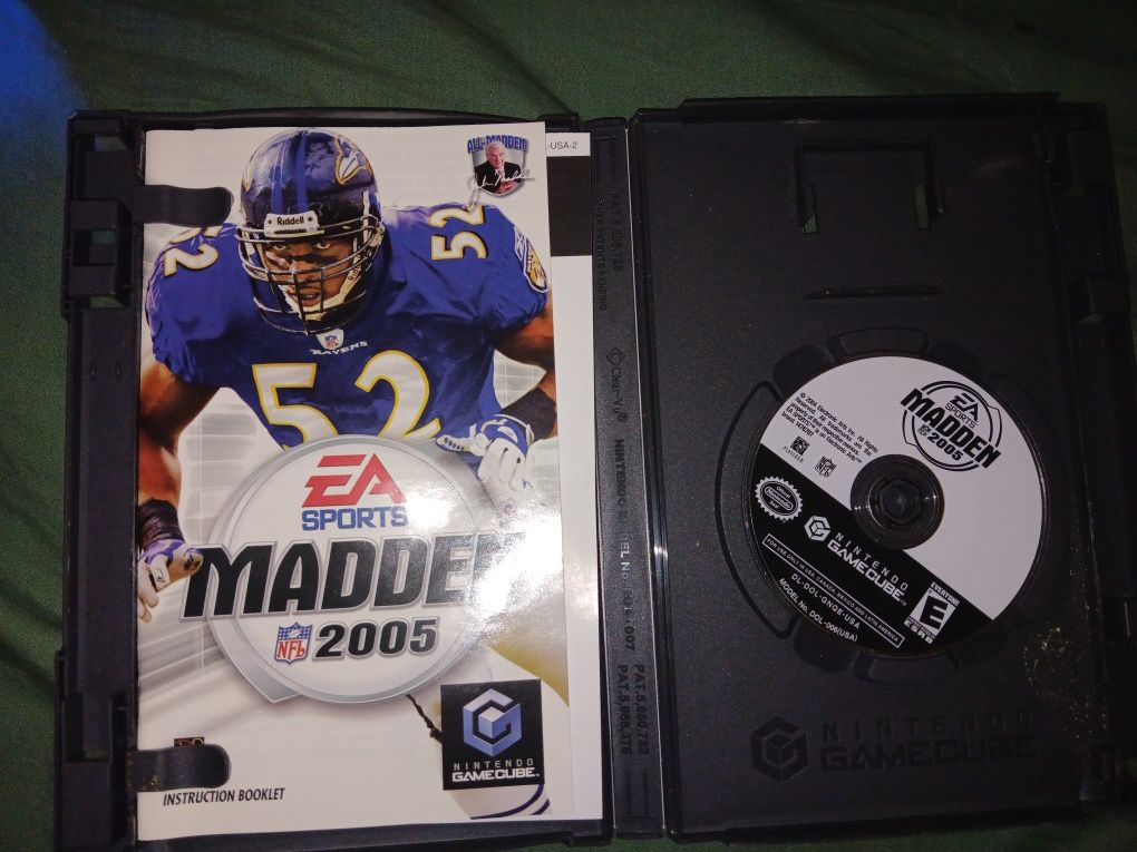 Madden 2005 GameCube Game No Cover
