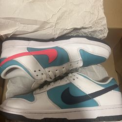 SIZE 8 MEN - Nike Dunk Low Retro Dusty Cactus Thunder Blue