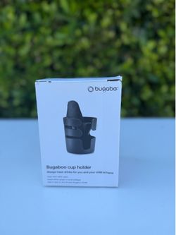 Bugaboo Cup Holder - Black: Compatible With Most Strollers, Modular Design, 100% Recycled Plastic