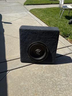 MA Audio Car Subwoofer with Carpeted Enclosure – $60 OBO