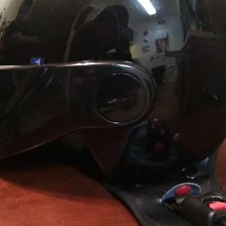 GPX black motor helmet