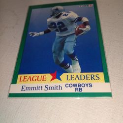 Fleers 1991 Card Number 418 L Emmitt Smith