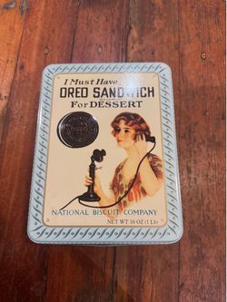 Antique vintage Oreo tin