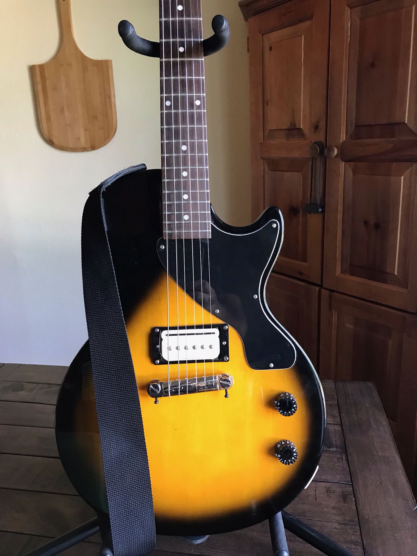Epiphone Les Paul Junior guitar by Gibson with Seymour Duncan P-Rails