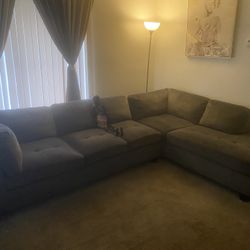 Two Piece Gray Sectional 