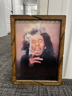 Bob marley picture and frame