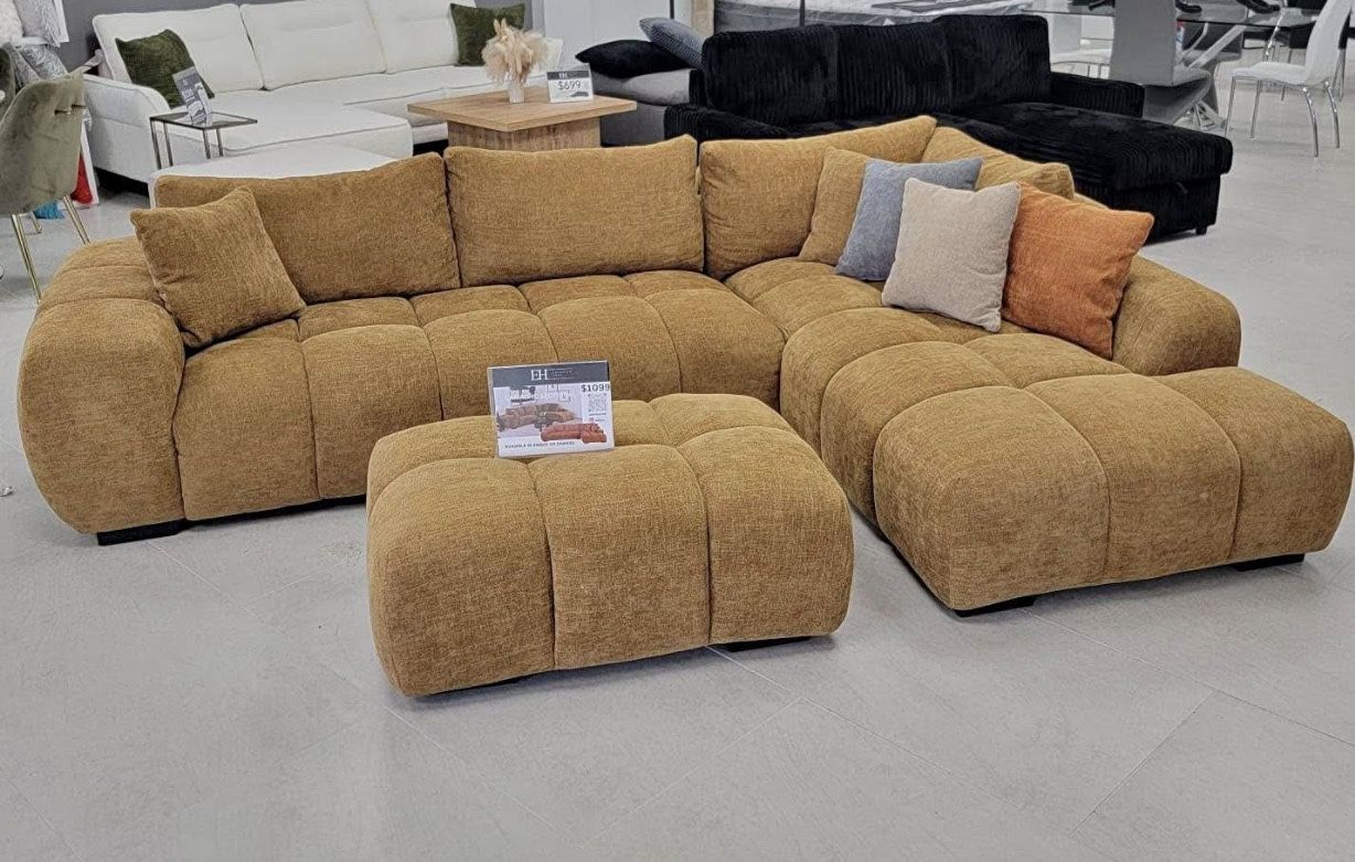 Amber sectional cloud couch feathers soft cozy new SOFA