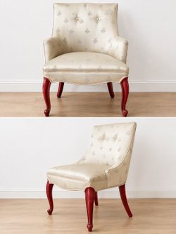 Elegant Vintage Accent Chairs – Set of 2