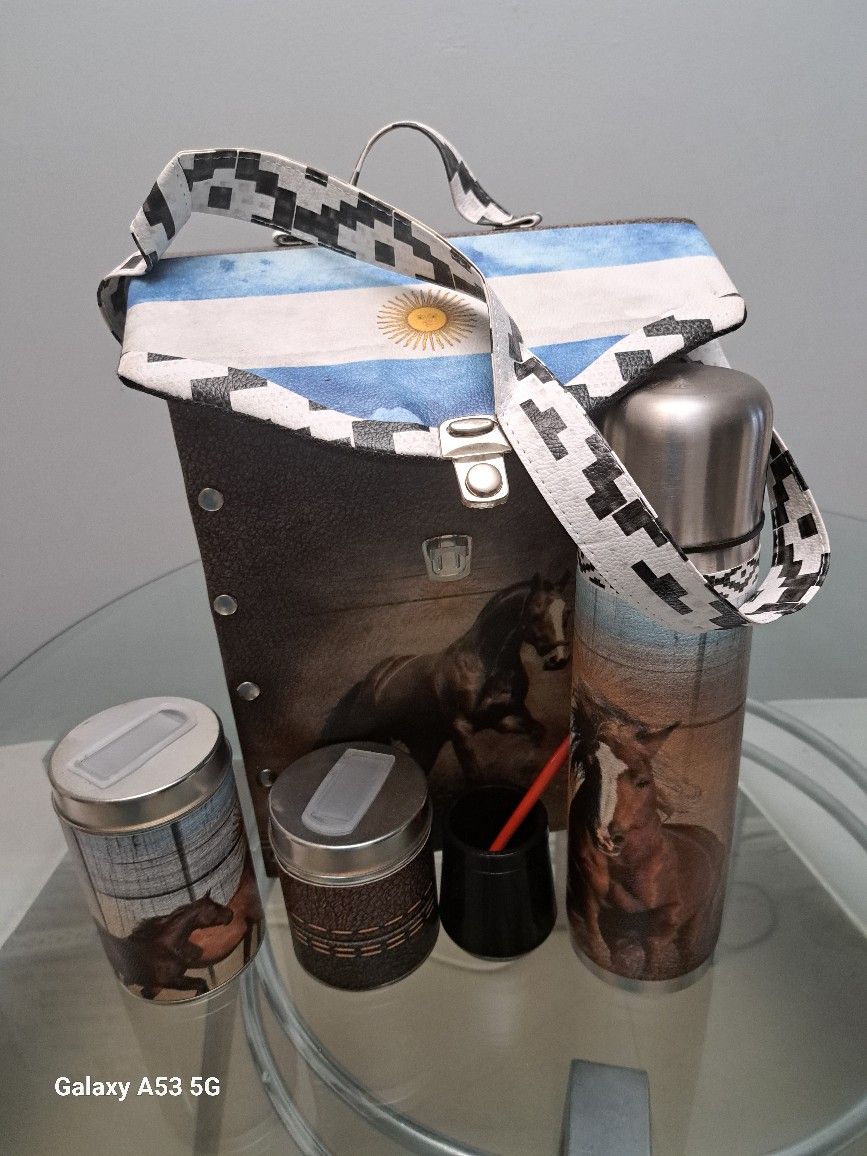 Set De Mate Lether New