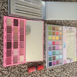unused/partially used eyeshadow palettes