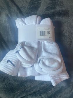 White Nike socks