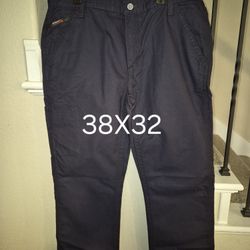 ARIAT FRC M4 WORKHORSE LOW RISE BOOT CUT NAVY BLUE PANT 