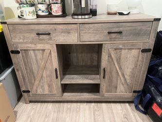 Farmhouse Coffee Bar or Buffet Cabinet