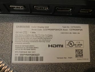 Samsung curved gaming monitor