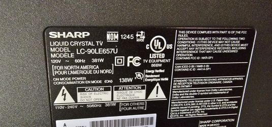 90" SMART TV Sharp AQUOS