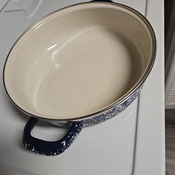 3.4-quart Atelier Chefs blue enamel pan