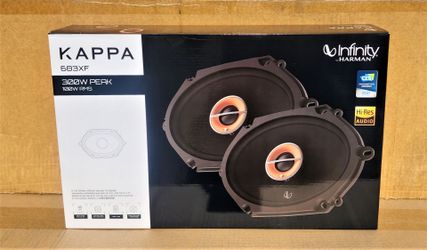 Infinity Kappa 683XF Car Speakers 6"x8" 2-Way Coaxial Speaker System 300 Watts 🚨 Payment Options Available 🚨 No Credit Needed 🚨