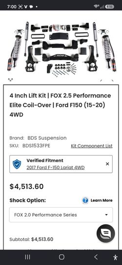 SHELBY F150 lift kit