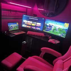 Gaming Setup Monitors PS5 Gaming Chair 