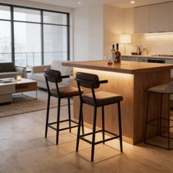 Set of 4 Brand New Brown Bar Stools - $240 for All ($60 Each)