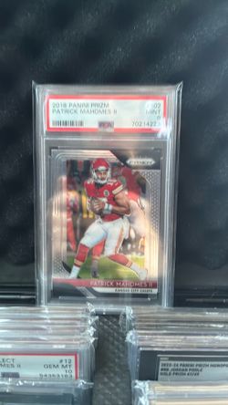 Patrick Mahomes Panini prism 2018 PSA 9